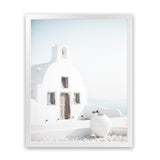 Shop Santorini Summer I Photo Art Print-Boho, Coastal, Greece, Photography, Portrait, View All, White-framed poster wall decor artwork