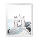 Shop Santorini Summer II Photo Art Print-Boho, Coastal, Greece, Grey, Photography, Portrait, View All, White-framed poster wall decor artwork