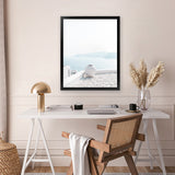 Shop Santorini Summer III Photo Art Print-Boho, Coastal, Greece, Photography, Portrait, View All, White-framed poster wall decor artwork