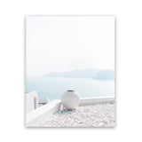 Shop Santorini Summer III Photo Art Print-Boho, Coastal, Greece, Photography, Portrait, View All, White-framed poster wall decor artwork