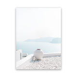 Shop Santorini Summer III Photo Canvas Art Print-Boho, Coastal, Greece, Photography, Photography Canvas Prints, Portrait, View All, White-framed wall decor artwork