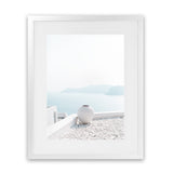 Shop Santorini Summer III Photo Art Print-Boho, Coastal, Greece, Photography, Portrait, View All, White-framed poster wall decor artwork