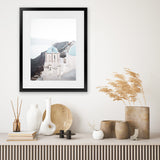 Shop Santorini Summer IV Photo Art Print-Blue, Coastal, Greece, Photography, Portrait, View All, White-framed poster wall decor artwork