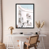 Shop Positano Villa Photo Canvas Art Print-Amalfi Coast Italy, Coastal, Photography, Photography Canvas Prints, Portrait, View All, White-framed wall decor artwork