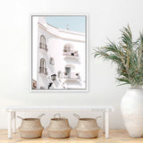 Shop Positano Villa Photo Canvas Art Print-Amalfi Coast Italy, Coastal, Photography, Photography Canvas Prints, Portrait, View All, White-framed wall decor artwork
