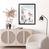 Shop Positano Villa Photo Art Print-Amalfi Coast Italy, Coastal, Photography, Portrait, View All, White-framed poster wall decor artwork