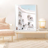 Shop Positano Villa Photo Art Print-Amalfi Coast Italy, Coastal, Photography, Portrait, View All, White-framed poster wall decor artwork