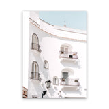Shop Positano Villa Photo Canvas Art Print-Amalfi Coast Italy, Coastal, Photography, Photography Canvas Prints, Portrait, View All, White-framed wall decor artwork