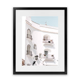 Shop Positano Villa Photo Art Print-Amalfi Coast Italy, Coastal, Photography, Portrait, View All, White-framed poster wall decor artwork