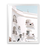 Shop Positano Villa Photo Art Print-Amalfi Coast Italy, Coastal, Photography, Portrait, View All, White-framed poster wall decor artwork