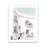 Shop Positano Villa Photo Art Print-Amalfi Coast Italy, Coastal, Photography, Portrait, View All, White-framed poster wall decor artwork