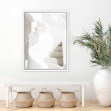 Shop Old Steps Photo Canvas Art Print-Amalfi Coast Italy, Boho, Greece, Neutrals, Photography, Photography Canvas Prints, Portrait, View All, White-framed wall decor artwork