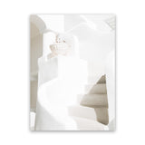 Shop Old Steps Photo Canvas Art Print-Amalfi Coast Italy, Boho, Greece, Neutrals, Photography, Photography Canvas Prints, Portrait, View All, White-framed wall decor artwork