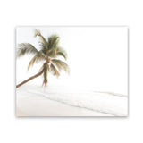 Shop Ocean Palm Tree Photo Art Print-Boho, Coastal, Green, Landscape, Photography, Tropical, View All, White-framed poster wall decor artwork