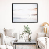 Shop Last Surf Photo Canvas Art Print-Boho, Coastal, Landscape, Neutrals, Photography, Photography Canvas Prints, Tropical, View All, White-framed wall decor artwork