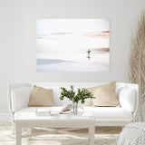 Shop Last Surf Photo Canvas Art Print-Boho, Coastal, Landscape, Neutrals, Photography, Photography Canvas Prints, Tropical, View All, White-framed wall decor artwork