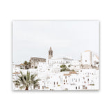 Shop White City Photo Art Print-Amalfi Coast Italy, Boho, Coastal, Landscape, Photography, View All, White-framed poster wall decor artwork