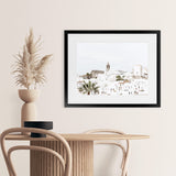 Shop White City Photo Art Print-Amalfi Coast Italy, Boho, Coastal, Landscape, Photography, View All, White-framed poster wall decor artwork