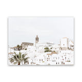 Shop White City Photo Canvas Art Print-Amalfi Coast Italy, Boho, Coastal, Landscape, Photography, Photography Canvas Prints, View All, White-framed wall decor artwork