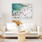 Shop Salento Beach Day I Photo Canvas Art Print-Amalfi Coast Italy, Coastal, Green, Landscape, Photography, Photography Canvas Prints, Tropical, View All-framed wall decor artwork