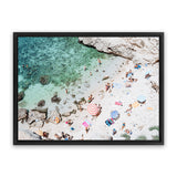Shop Salento Beach Day I Photo Canvas Art Print-Amalfi Coast Italy, Coastal, Green, Landscape, Photography, Photography Canvas Prints, Tropical, View All-framed wall decor artwork