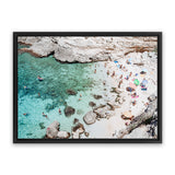 Shop Salento Beach Day II Photo Canvas Art Print-Amalfi Coast Italy, Blue, Coastal, Green, Landscape, Photography, Photography Canvas Prints, Tropical, View All-framed wall decor artwork