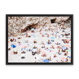 Shop La Spiaggia II Photo Canvas Art Print-Amalfi Coast Italy, Brown, Coastal, Landscape, Neutrals, People, Photography, Photography Canvas Prints, View All-framed wall decor artwork