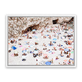 Shop La Spiaggia II Photo Canvas Art Print-Amalfi Coast Italy, Brown, Coastal, Landscape, Neutrals, People, Photography, Photography Canvas Prints, View All-framed wall decor artwork