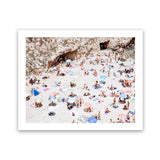 Shop La Spiaggia II Photo Art Print-Amalfi Coast Italy, Brown, Coastal, Landscape, Neutrals, People, Photography, View All-framed poster wall decor artwork