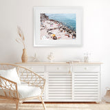 Shop Sunbaking In Salento Photo Art Print-Amalfi Coast Italy, Blue, Landscape, Neutrals, Photography, Tropical, View All-framed poster wall decor artwork