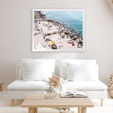 Shop Sunbaking In Salento Photo Art Print-Amalfi Coast Italy, Blue, Landscape, Neutrals, Photography, Tropical, View All-framed poster wall decor artwork