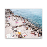 Shop Sunbaking In Salento Photo Art Print-Amalfi Coast Italy, Blue, Landscape, Neutrals, Photography, Tropical, View All-framed poster wall decor artwork