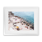 Shop Sunbaking In Salento Photo Art Print-Amalfi Coast Italy, Blue, Landscape, Neutrals, Photography, Tropical, View All-framed poster wall decor artwork