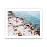 Shop Sunbaking In Salento Photo Art Print-Amalfi Coast Italy, Blue, Landscape, Neutrals, Photography, Tropical, View All-framed poster wall decor artwork