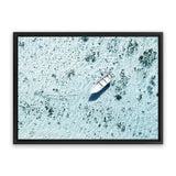 Shop Island Boat I Photo Canvas Art Print-Amalfi Coast Italy, Blue, Boho, Coastal, Greece, Green, Landscape, Photography, Photography Canvas Prints, Tropical, View All-framed wall decor artwork