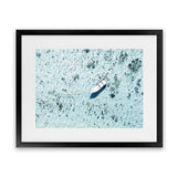 Shop Island Boat I Photo Art Print-Amalfi Coast Italy, Blue, Boho, Coastal, Greece, Green, Landscape, Photography, Tropical, View All-framed poster wall decor artwork