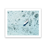 Shop Island Boat I Photo Art Print-Amalfi Coast Italy, Blue, Boho, Coastal, Greece, Green, Landscape, Photography, Tropical, View All-framed poster wall decor artwork
