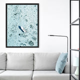 Shop Island Boat II Photo Canvas Art Print-Amalfi Coast Italy, Blue, Boho, Coastal, Greece, Green, Photography, Photography Canvas Prints, Portrait, Tropical, View All-framed wall decor artwork