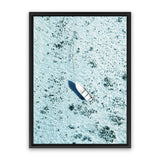 Shop Island Boat II Photo Canvas Art Print-Amalfi Coast Italy, Blue, Boho, Coastal, Greece, Green, Photography, Photography Canvas Prints, Portrait, Tropical, View All-framed wall decor artwork