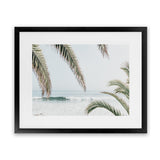 Shop Swaying Palms Photo Art Print-Blue, Coastal, Green, Landscape, Photography, Tropical, View All-framed poster wall decor artwork