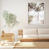 Shop Tropical Island Gate Photo Canvas Art Print-Boho, Coastal, Green, Neutrals, Photography, Photography Canvas Prints, Portrait, Tropical, View All-framed wall decor artwork