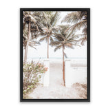 Shop Tropical Island Gate Photo Canvas Art Print-Boho, Coastal, Green, Neutrals, Photography, Photography Canvas Prints, Portrait, Tropical, View All-framed wall decor artwork