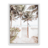 Shop Tropical Island Gate Photo Canvas Art Print-Boho, Coastal, Green, Neutrals, Photography, Photography Canvas Prints, Portrait, Tropical, View All-framed wall decor artwork