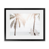 Shop Two Surfboards Photo Art Print-Boho, Coastal, Landscape, Photography, Tropical, View All, White-framed poster wall decor artwork