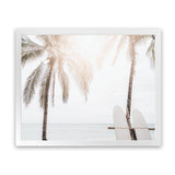 Shop Two Surfboards Photo Art Print-Boho, Coastal, Landscape, Photography, Tropical, View All, White-framed poster wall decor artwork