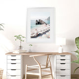 Shop Monterosso Italy II Photo Art Print-Amalfi Coast Italy, Blue, Coastal, Green, Photography, Portrait, Tropical, View All-framed poster wall decor artwork