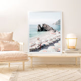 Shop Monterosso Italy II Photo Art Print-Amalfi Coast Italy, Blue, Coastal, Green, Photography, Portrait, Tropical, View All-framed poster wall decor artwork