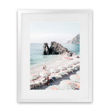 Shop Monterosso Italy II Photo Art Print-Amalfi Coast Italy, Blue, Coastal, Green, Photography, Portrait, Tropical, View All-framed poster wall decor artwork