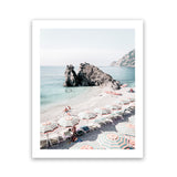 Shop Monterosso Italy II Photo Art Print-Amalfi Coast Italy, Blue, Coastal, Green, Photography, Portrait, Tropical, View All-framed poster wall decor artwork