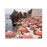 Shop Italian Sea Baths I Photo Art Print-Amalfi Coast Italy, Brown, Coastal, Landscape, Orange, Photography, Tropical, View All-framed poster wall decor artwork